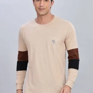 FS009|| Biscuit Brown|| Full Sleeve Round Neck T-Shirt