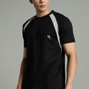 RHSOO1|| Black || Round Neck Half