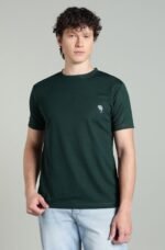 RHSOO2|| Bottle Green || Round Neck Half