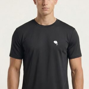 RHS02A||BLACK|| Round Neck Half