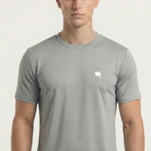 RHS02A||LITE GREY|| Round Neck Half