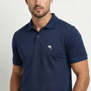 PR46 || NAVY|| 100% Cotton T-Shirt
