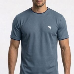 RHS02B||BLUE|| Round Neck Half