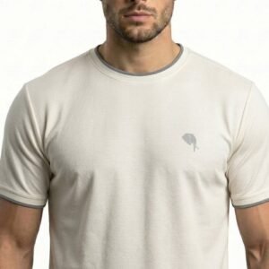 RHS02B||WHITE|| Round Neck Half