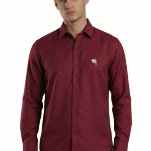 TS001||MAROON|| Full Sleeve Shirts || 100% Cotton
